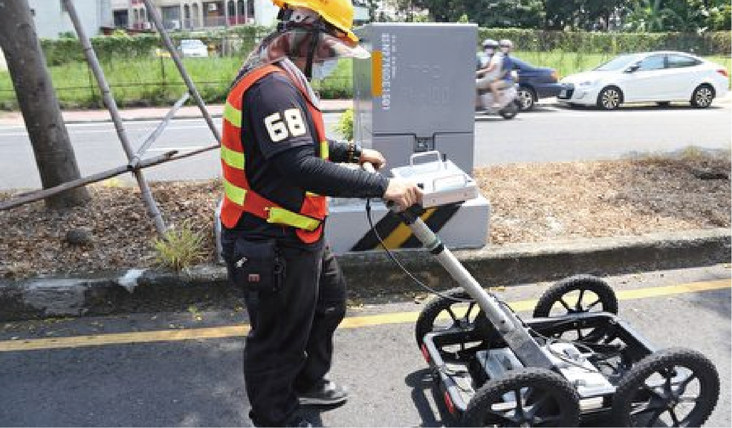 透地雷達檢測作業 運用科技揪出道路隱形坑洞
